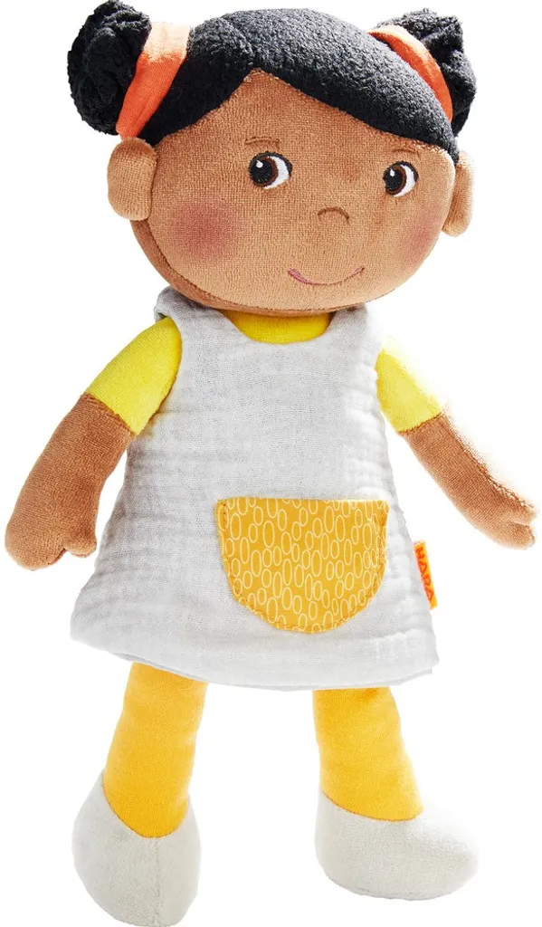 HABA Kuschelpuppe Jada, Stoffpuppe, PlĂĽschpuppe, Puppe, Ab 6 Monaten, 306306
