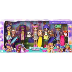 Mattel HJH67 - Enchantimals - City Tails - Puppen Mit Tierfreunden Und Zubehör, City-Skater