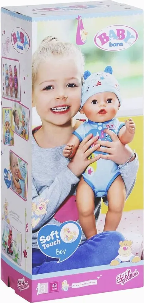 Zapf Creation Zapf 826072 - BABY Born - Soft Touch - Puppe Mit Zubehör, 43 Cm, Boy – Bild 2