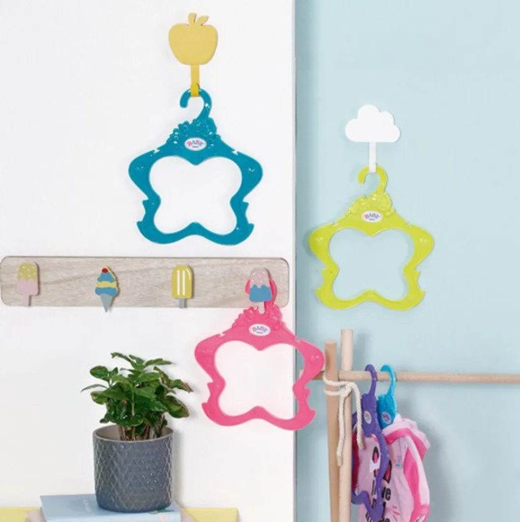 Zapf Creation Baby Born Farbenfrohe Kleiderbügel 5er Pack 43cm – Bild 11