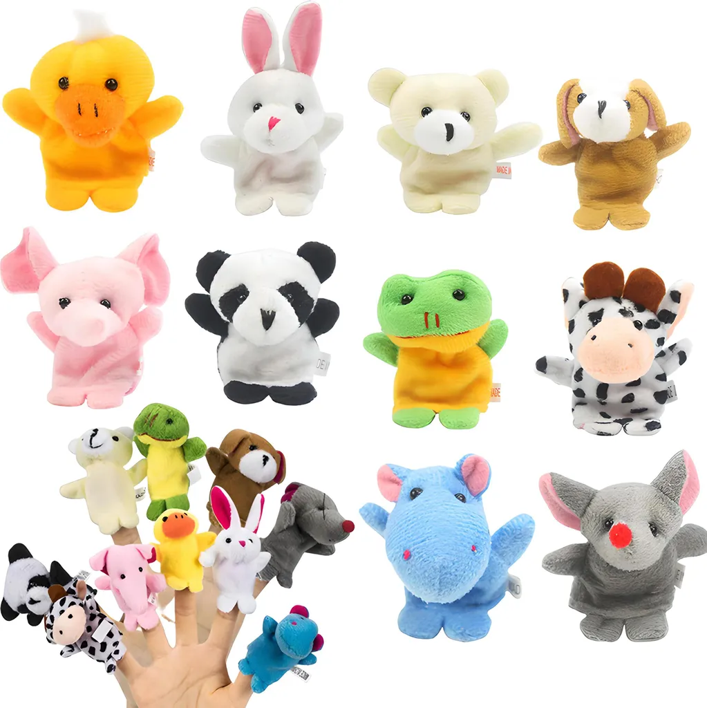 Baby Fingerpuppen-Set 10 St Finger Puppets Zum Spielen Lernen Wollpuppe Geschichte Spielen Lernen Meerestiere Tierspielzeug Fingerpuppen Lernspielzeug Tiere Retoo – Bild 15
