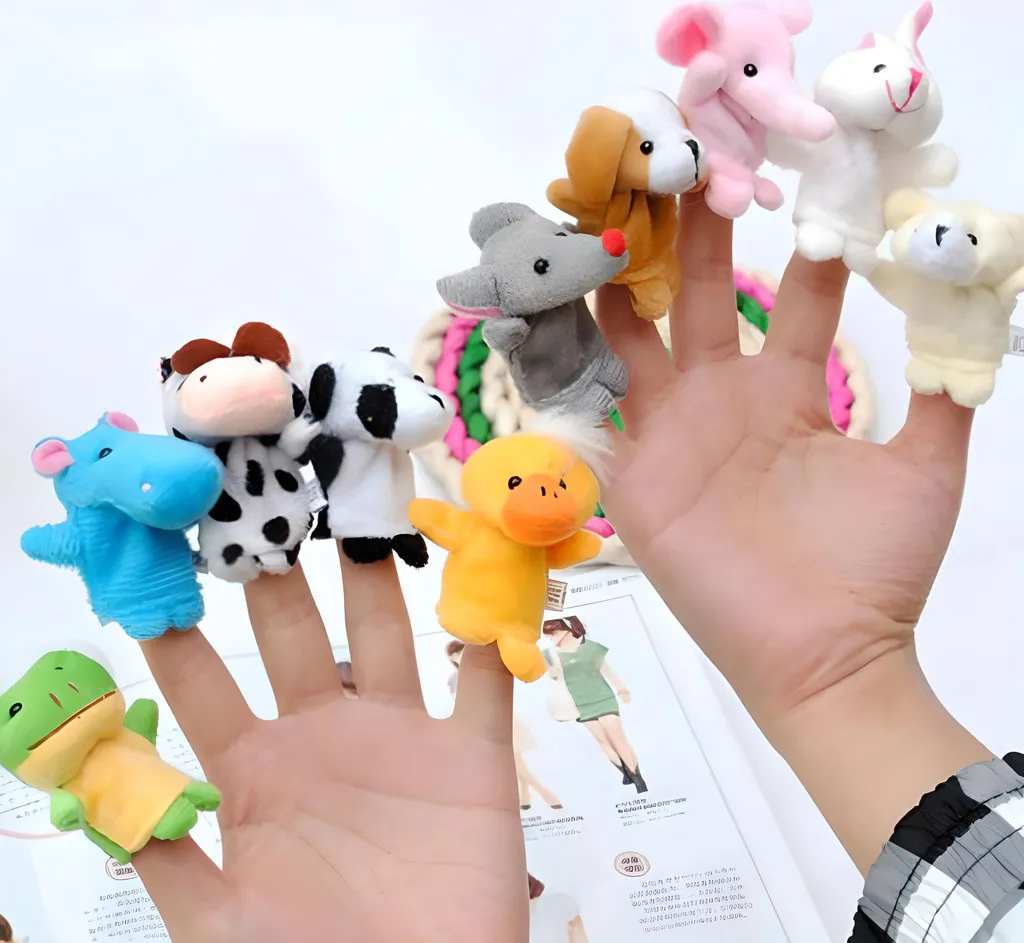 Baby Fingerpuppen-Set 10 St Finger Puppets Zum Spielen Lernen Wollpuppe Geschichte Spielen Lernen Meerestiere Tierspielzeug Fingerpuppen Lernspielzeug Tiere Retoo – Bild 6