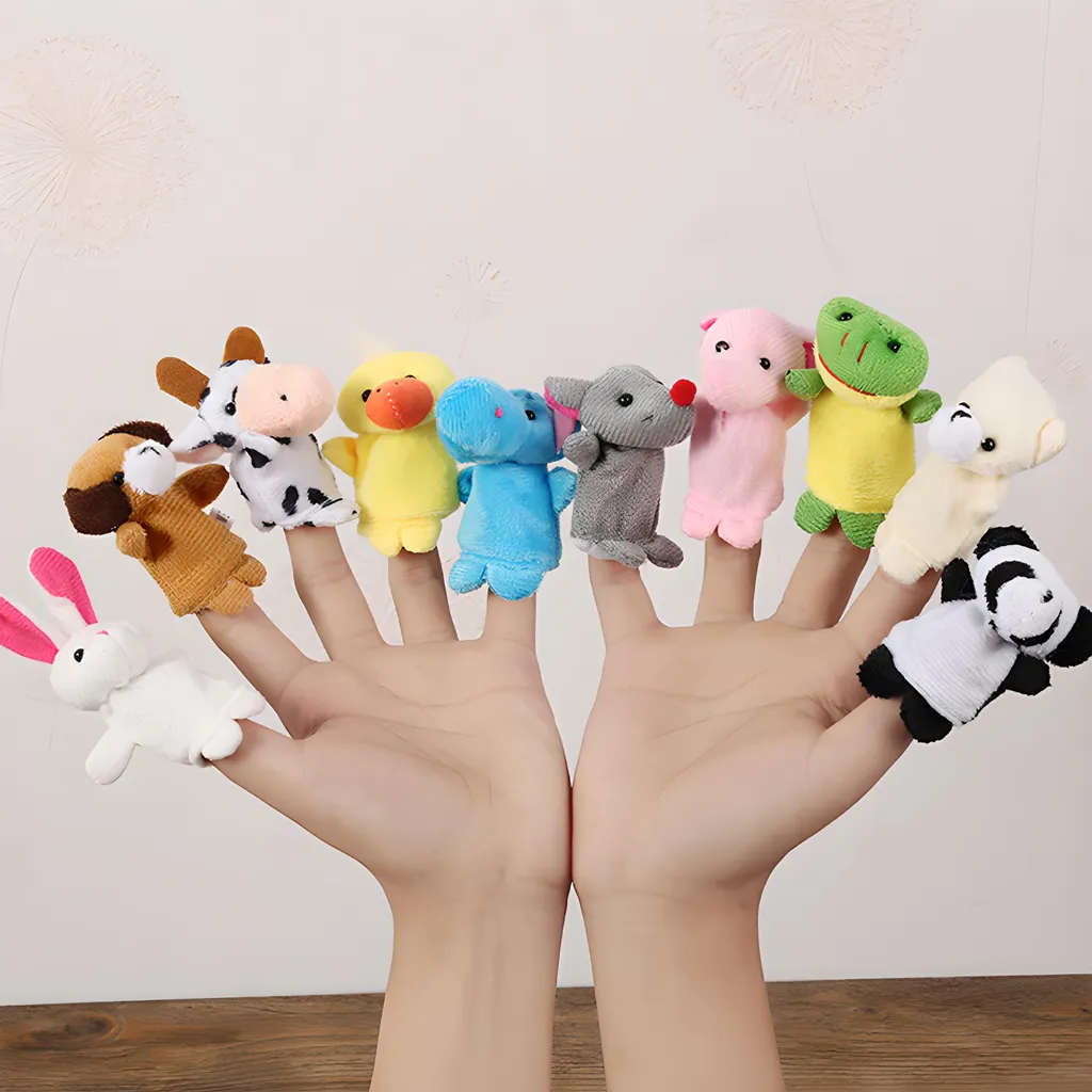 Baby Fingerpuppen-Set 10 St Finger Puppets Zum Spielen Lernen Wollpuppe Geschichte Spielen Lernen Meerestiere Tierspielzeug Fingerpuppen Lernspielzeug Tiere Retoo – Bild 12