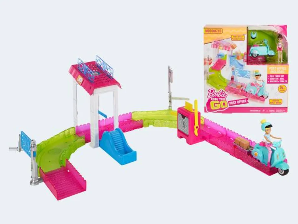 MATTEL Barbie On The Go Poststation Spielset – Bild 7