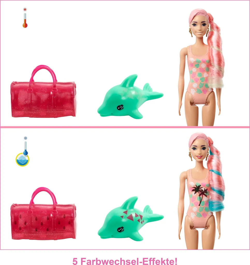 Barbie Color Reveal Schaumspaß-Wassermelone Puppe – Bild 5