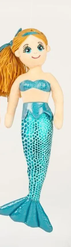 Meerjungfrau Aus Plüsch Ca. 45cm Gross 1 Stück Türkis