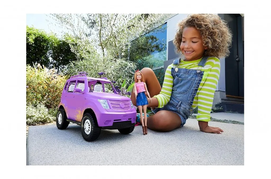 Barbie Groß Suv Barbie Auto + Puppe Mattel – Bild 7