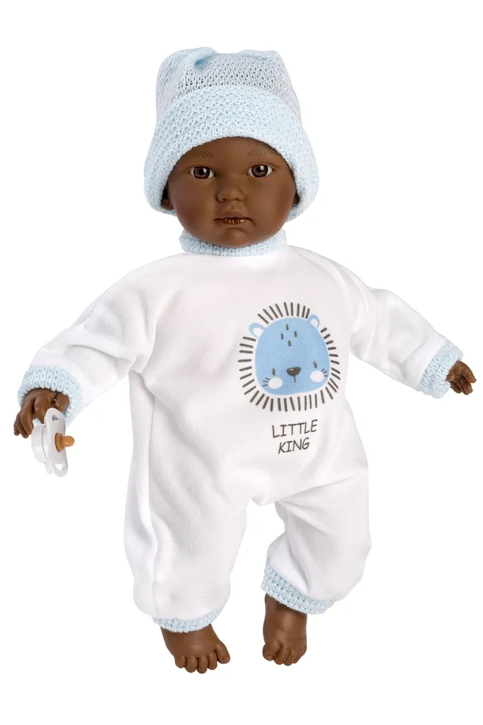 M. Llorens Babypuppe Afrika, Little King, 30 Cm Erstlingspuppe – Bild 2