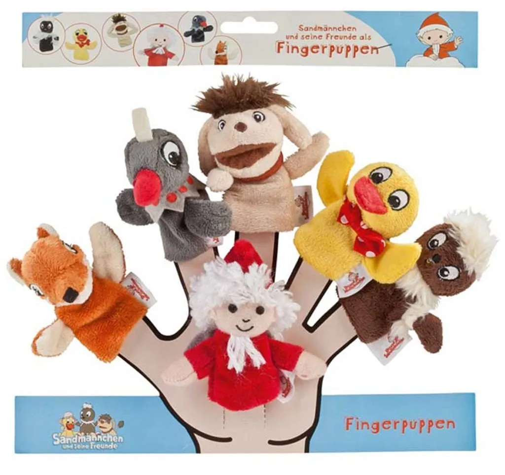 Heunec 986176 SANDMANN Fingerpuppen 6-er Set