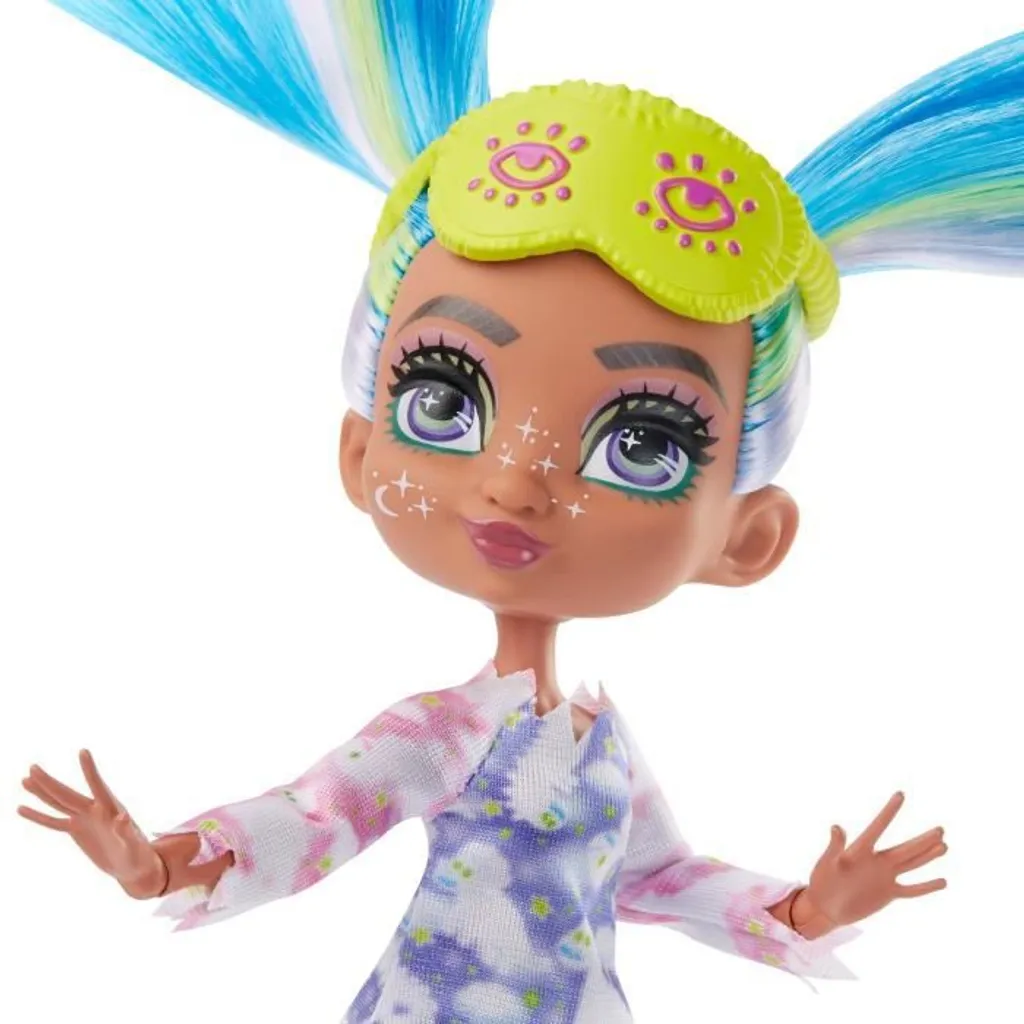Mattel Cave Club Puppe Inkl. Zubehör Tella Pyjamapartyspass Ca. 22cm GTH06 – Bild 4