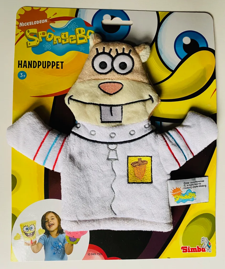 SIMBA TOYs Simba - Handpuppe Figur Sandy Squirrel Aus Der Serie Spongebob Schwammkopf