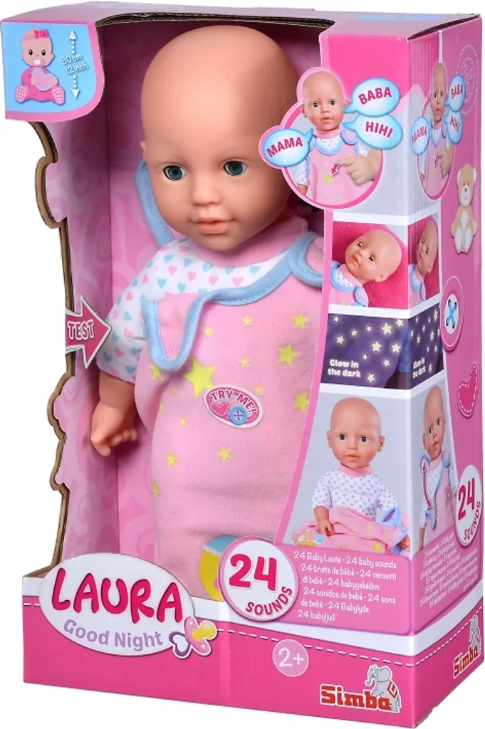 SIMBA TOYs Simba Laura Gute Nacht Puppe Mir 24 Baby Laute 30cm Groß Ab 2 Jahre – Bild 10