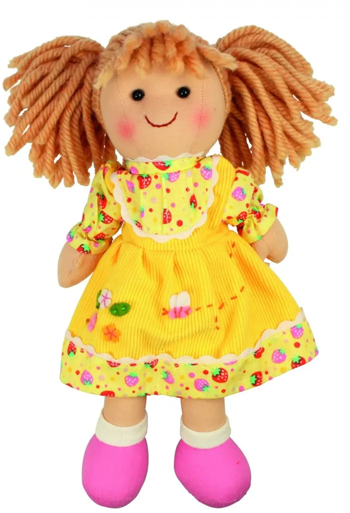 Bigjigs Toys Daisy, Puppe Aus Stoff, Weiblich, Mädchen, 280 Mm, 100 G, Mehrfarbig