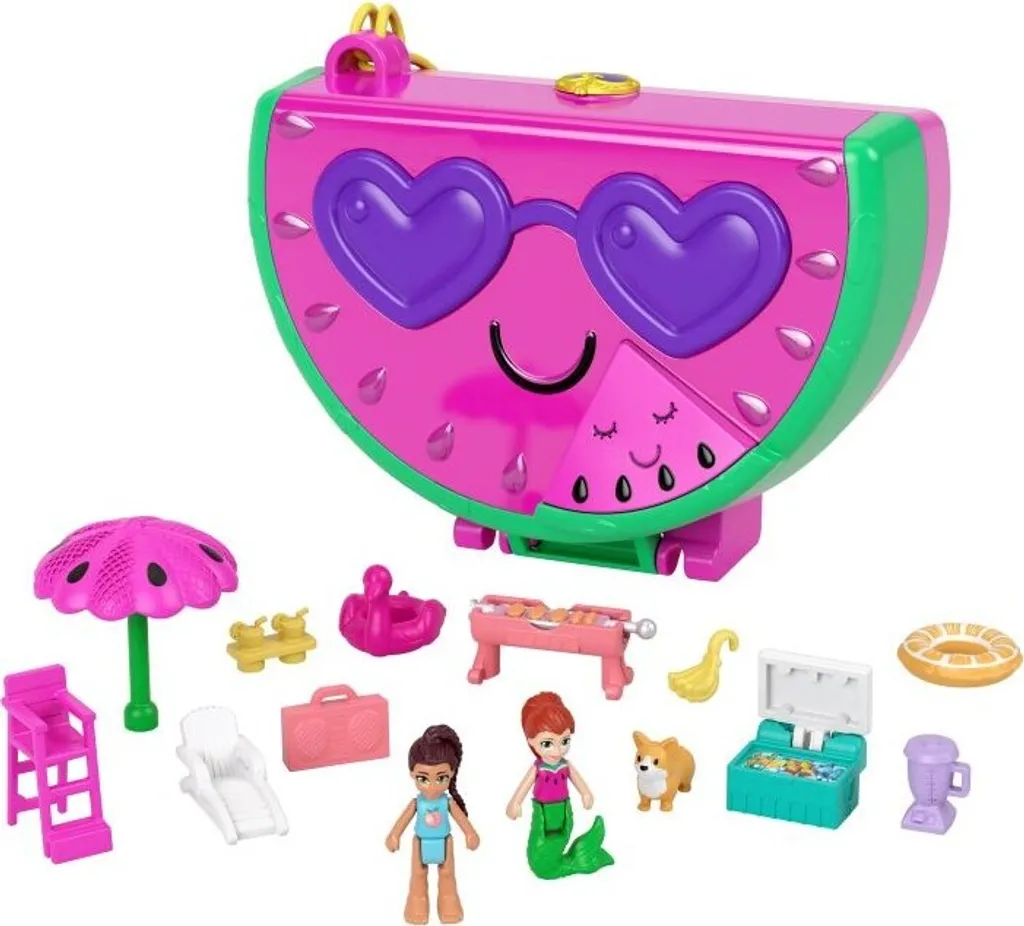 Mattel Spielwaren Polly Pocket Wassermelonen Schatulle Sammelfiguren Sammelfiguren Spielzeug 5 6 7 8 9 Jahre Mädchen Junge Kind Kleinkind Teenager Erwachsener Sammler Sammler Sammlerstück Drinnen Draußen Geburtstag Geb Weihnachten Ostern Hannukah Hanu... – Bild 8