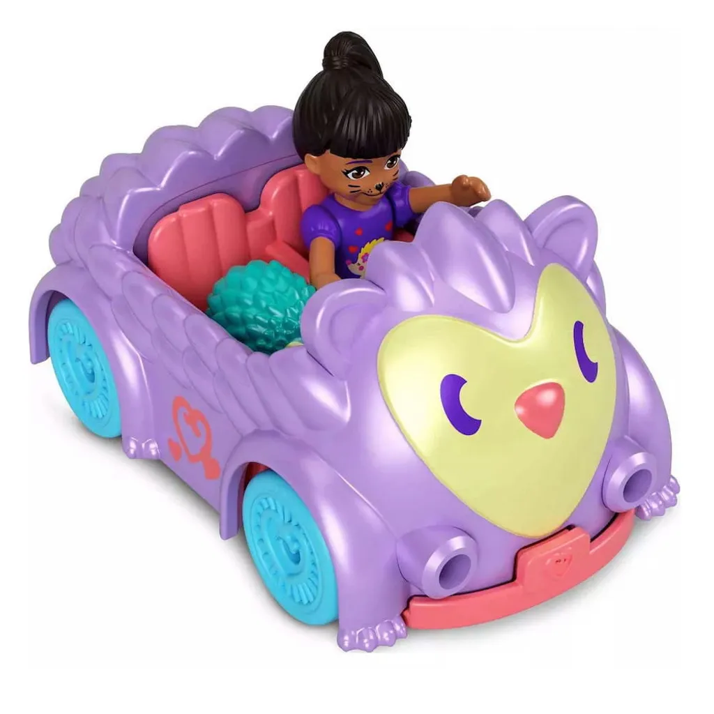 Mattel Polly Pocket Puppe Mit Auto Igel – Bild 2