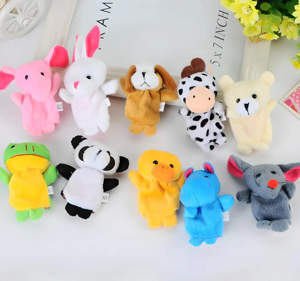 Baby Fingerpuppen-Set 10 St Finger Puppets Zum Spielen Lernen Wollpuppe Geschichte Spielen Lernen Meerestiere Tierspielzeug Fingerpuppen Lernspielzeug Tiere Retoo – Bild 13