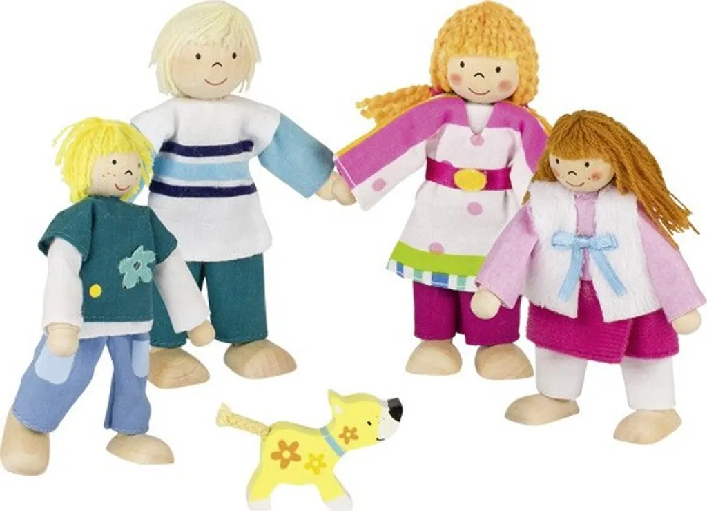 Goki 51582 Biegepuppen Familie, Susibelle, Bunt (1 Set)