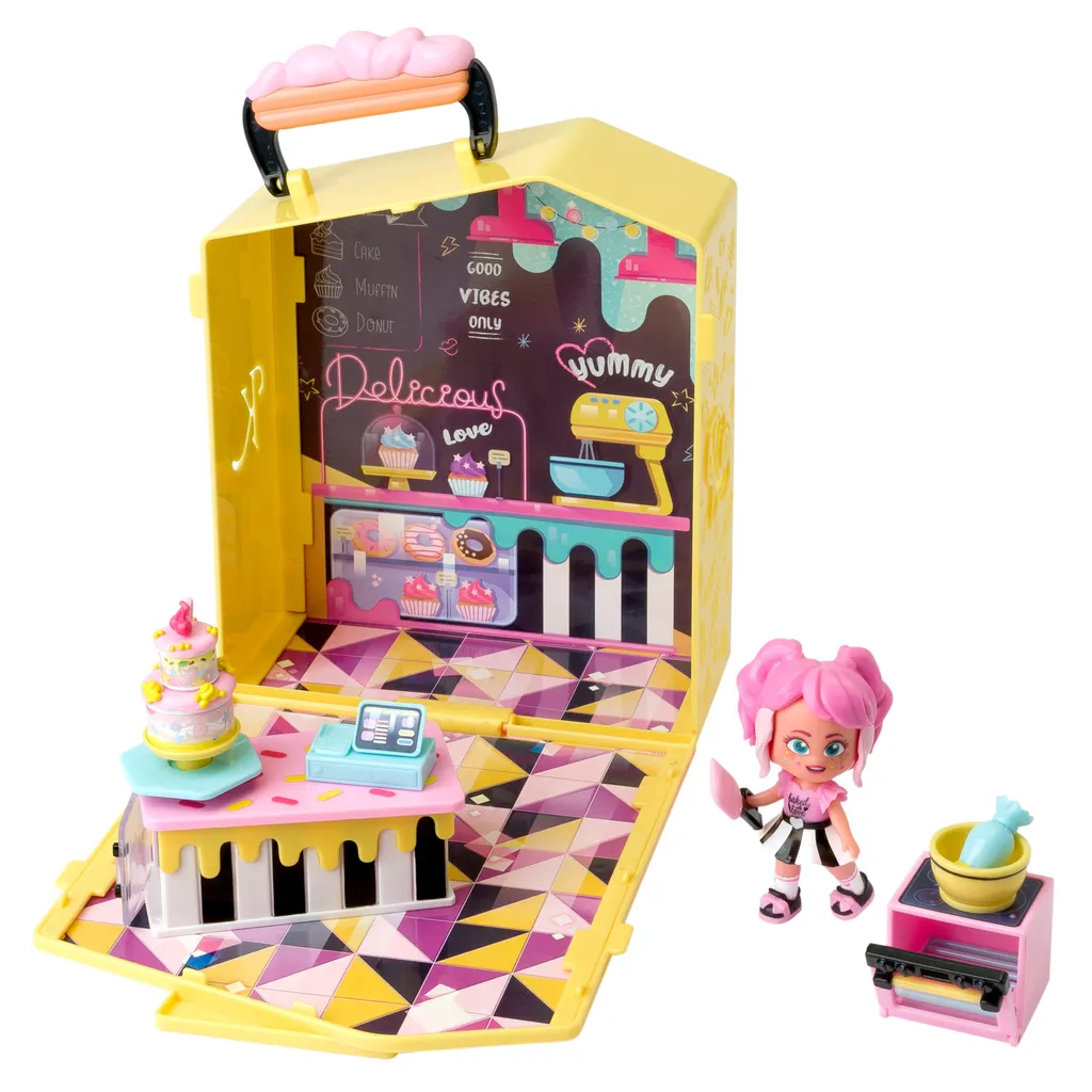 Kookyloos Tiffanys Pop Up Bäckerei Spielset Mini Puppe Spielfigur – Bild 3
