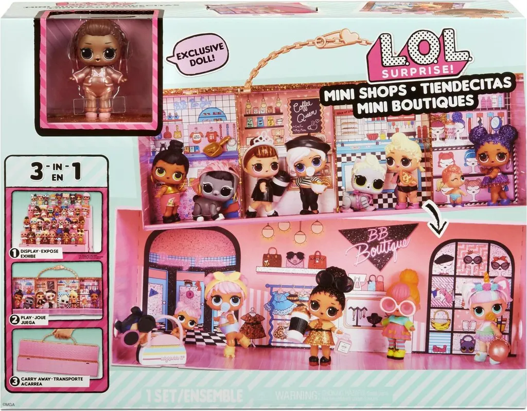 L.O.L. Surprise! Mini Shops Playset, Aktion/Abenteuer, Mehrfarbig
