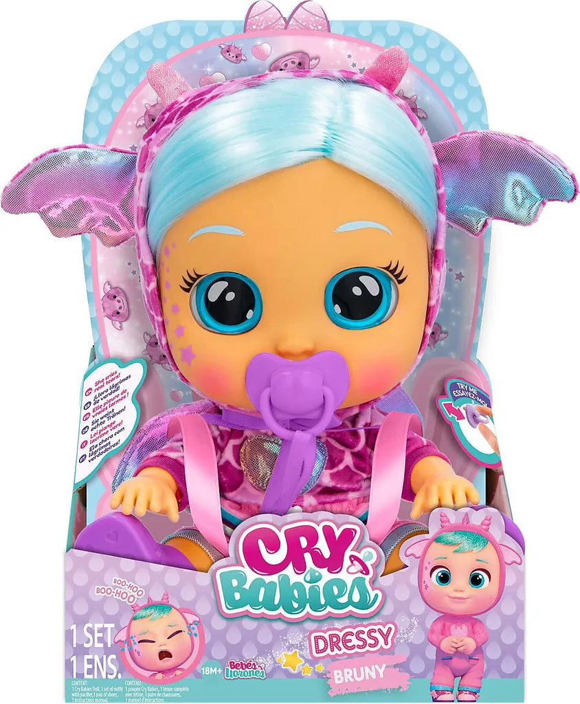 IMC Toys Spielwaren Cry Babies Dressy Fantasy Bruny Babypuppen Puppen Babypuppen – Bild 5