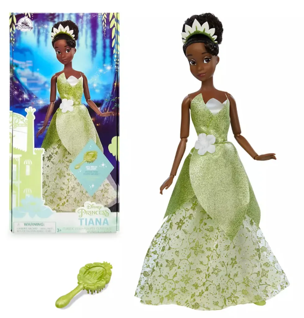 Offizielle Disney Die Prinzessin Und Der Frosch - Tiana Classic Puppe Mit Pinsel