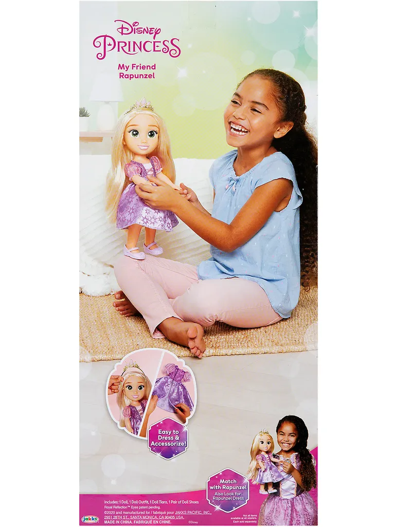 Jakks Pacific Spielwaren Disney Princess Rapunzel Spielpuppe 35 Cm Stehpuppen Puppen Großpuppen Spielzeugknaller – Bild 2