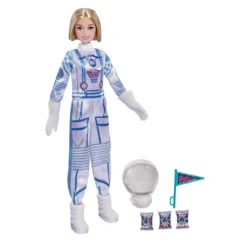 Barbie Astronautin Puppe (blond), Barbie Set Inkl. Zubehör, Anziehpuppe