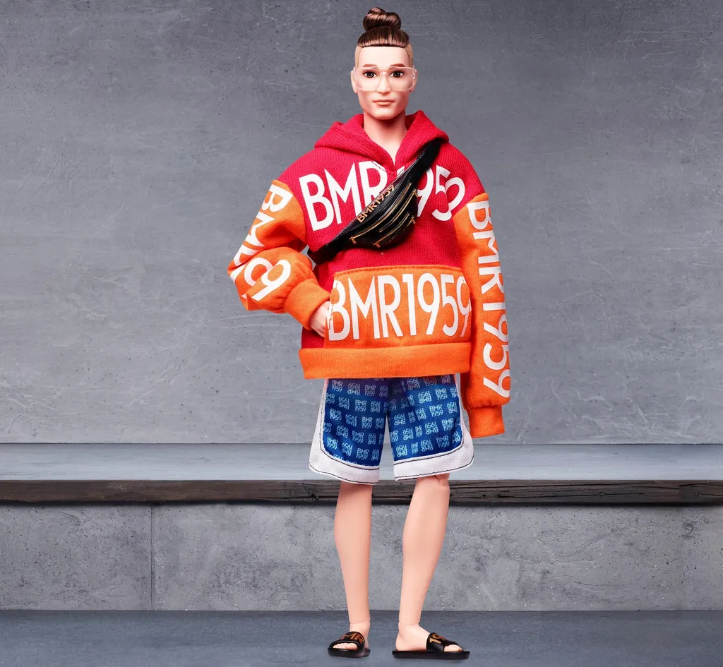 Barbie BMR1959, Voll Bewegliche Ken Modepuppe Mit Dutt – Bild 3