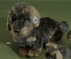 Förster Stofftiere Rauhaardackel Sitzend Plüsch-Dackel Stofftier Kuscheltier