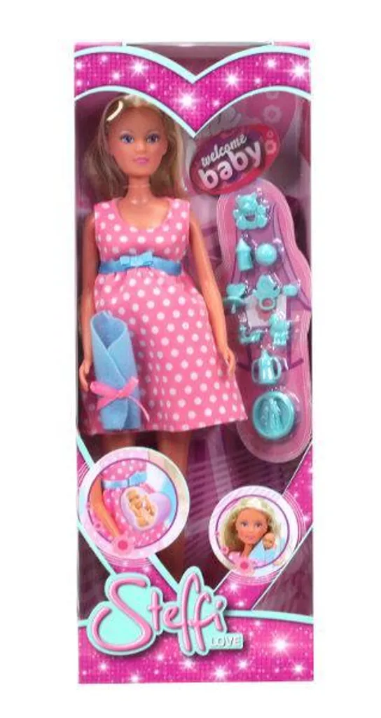 SIMBA TOYs Simba Steffi Love Schwangere Puppe Happy Mother Zubehör – Bild 2