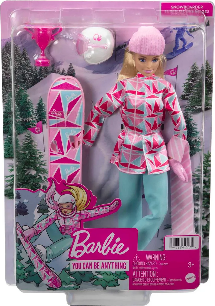 Barbie Snowboarderin Puppe, Barbie Set Inkl. Zubehör – Bild 6