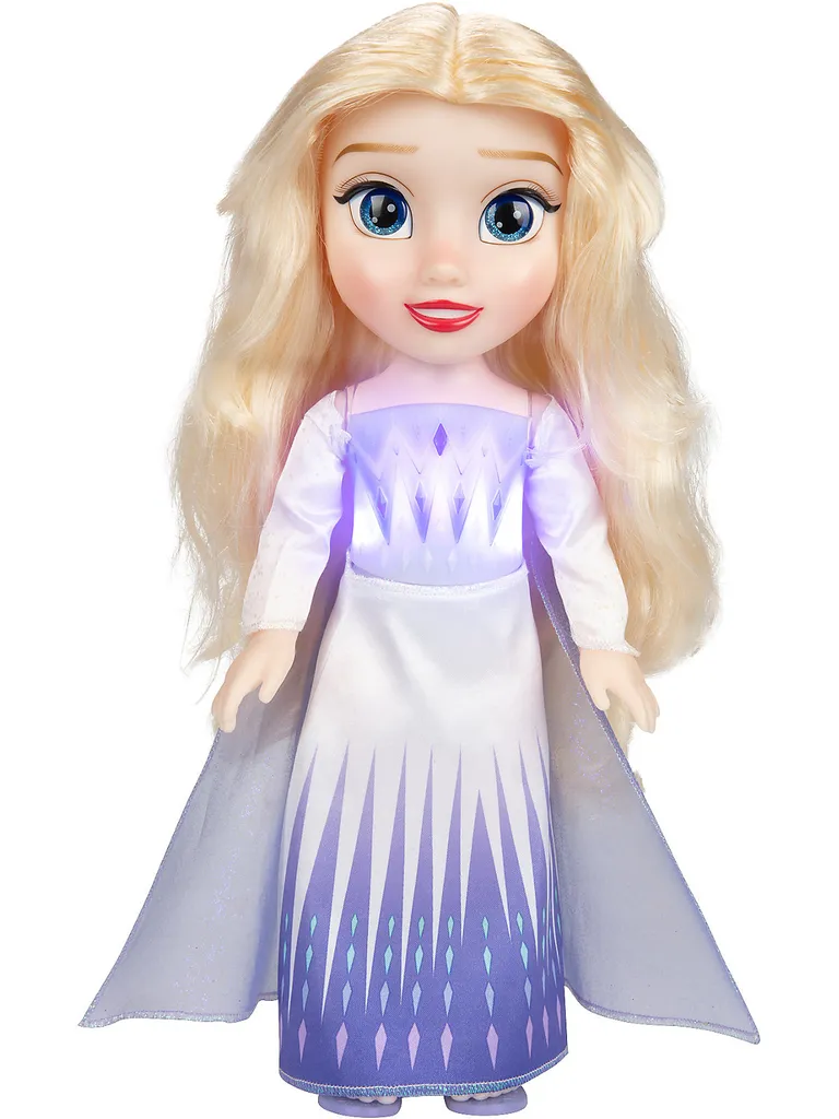 Disney Jakks Pacific Spielwaren Die Eiskönigin 2 - Sing Mit Mir" Elsa Puppe 35 Cm, Inkl. Mikrofon Licht Und Sound Stehpuppen Puppen Großpuppen" – Bild 3