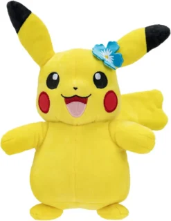 Pokemon - Plüschfigur - Pikachu Mit Blauer Blume (20cm) Kuscheltier Stofftier