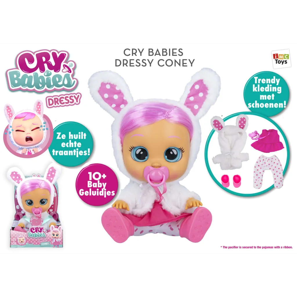 IMC Toys Spielwaren Cry Babies Dressy Coney Babypuppen Puppen Babypuppen Räumungsverkauf Mytoysaktion – Bild 16