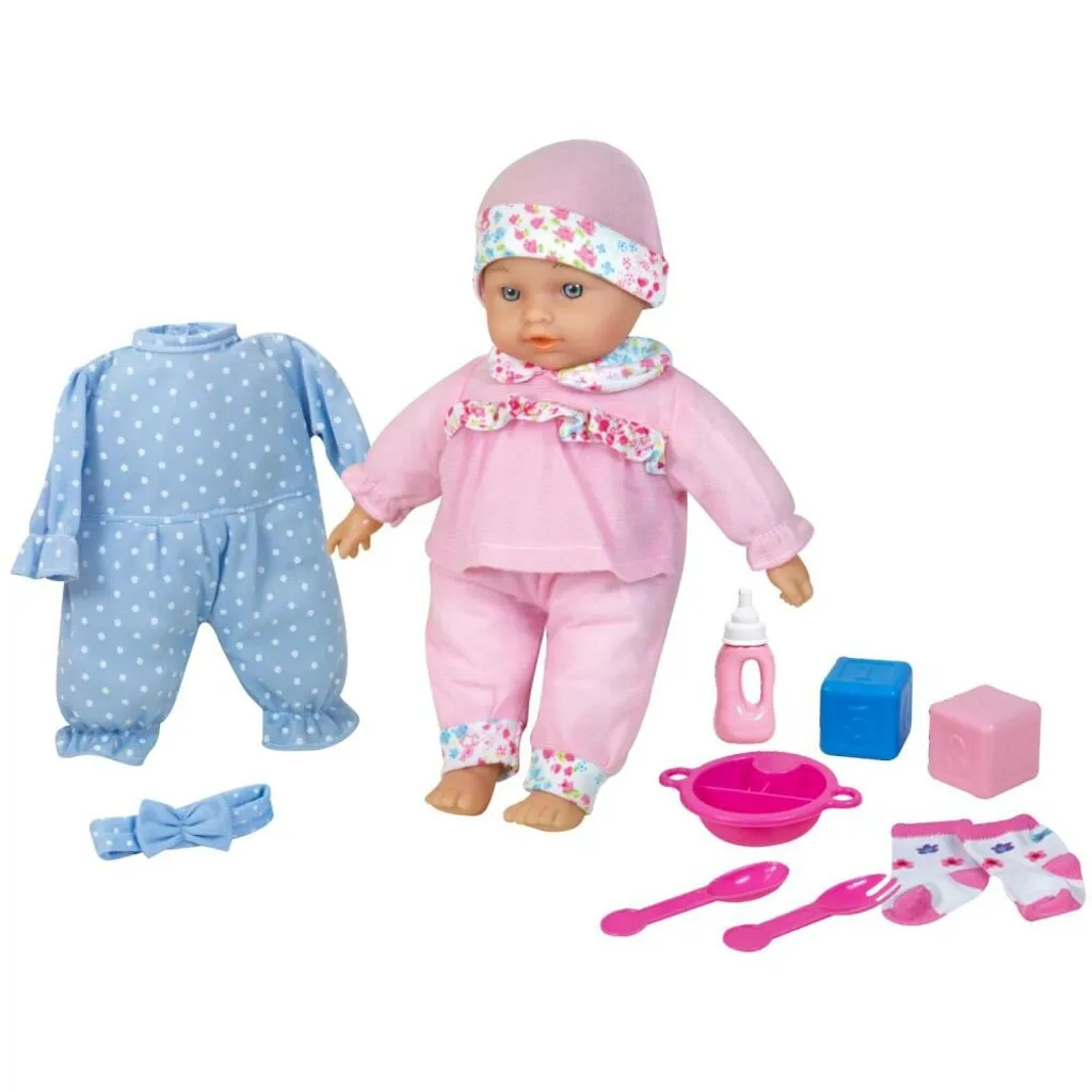 Lissi Magic Baby Puppe Mit Sprache Hellhäutig Inkl. Kleidung Und Zubehör 28cm Neu