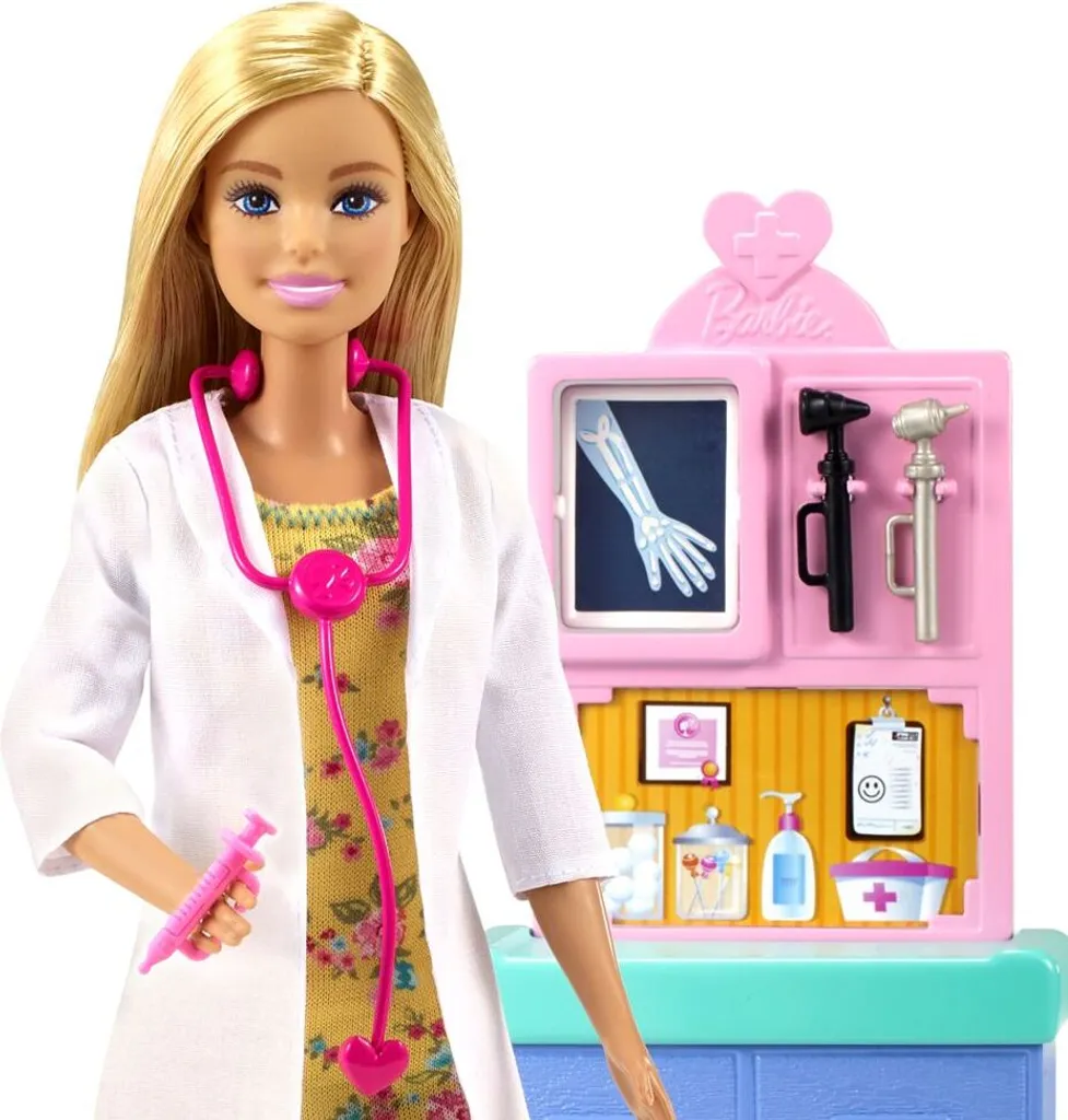Barbie Kinderärztin Puppe (blond), Spielset Mit Kleinkind – Bild 11