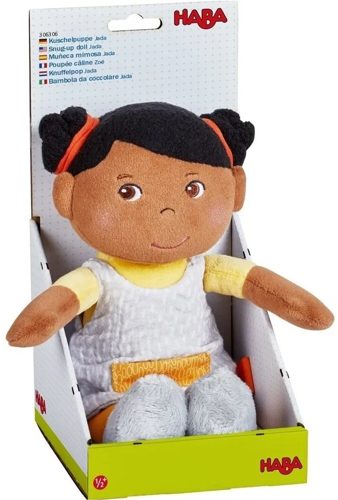 HABA Kuschelpuppe Jada, Stoffpuppe, Plüschpuppe, Puppe, Ab 6 Monaten, 306306 – Bild 2