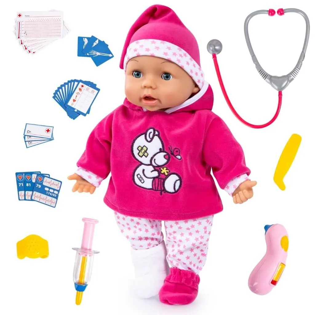 Funktionspuppe Doktor Baby, 38 Cm - Puppe