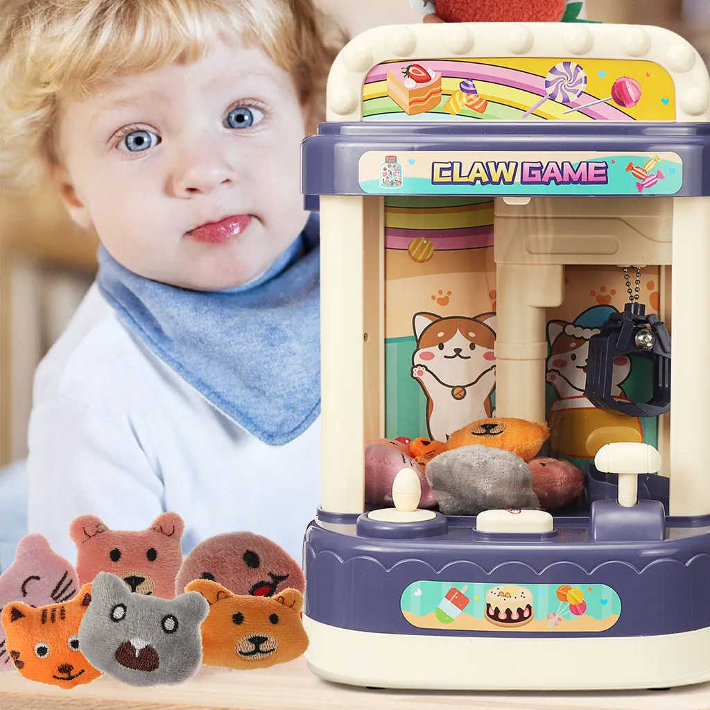 Kimbosmart Mini Puppenmaschine Klauenmaschine Grabber Klauen Maschine Mit Musik Licht DIY Spielzeug Kinder â Bild 2