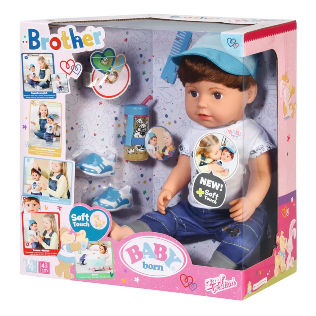 Zapf Creation Zapf 826911 BABY Born Soft Touch Brother 43 Cm – Bild 7