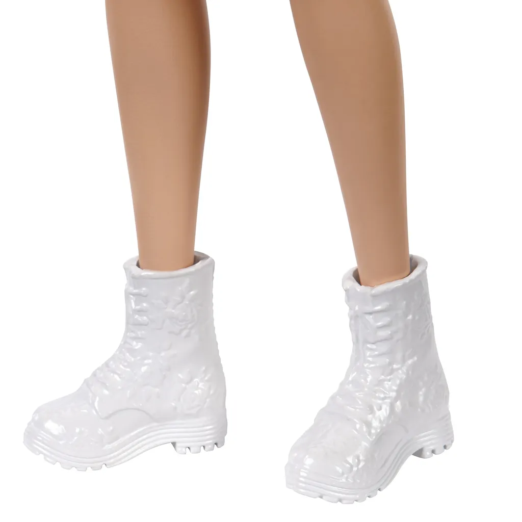 Barbie Fashionistas Puppe Im Schulterfreien Polka-Dot Kleid – Bild 6