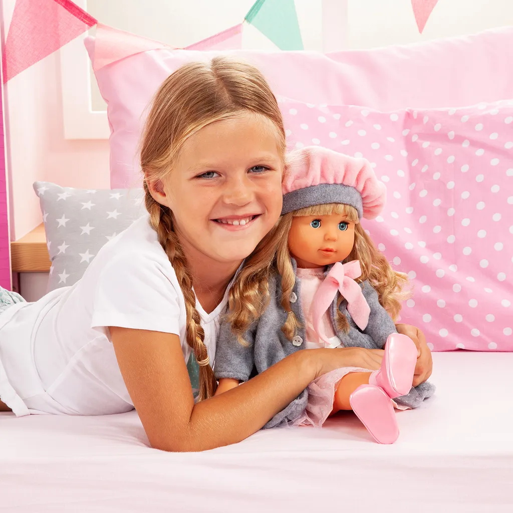 Bayer Design - Charlene Interactive Puppe Mit Haaren Und Zubehör, Sprechend, Grau, Rosa – Bild 6