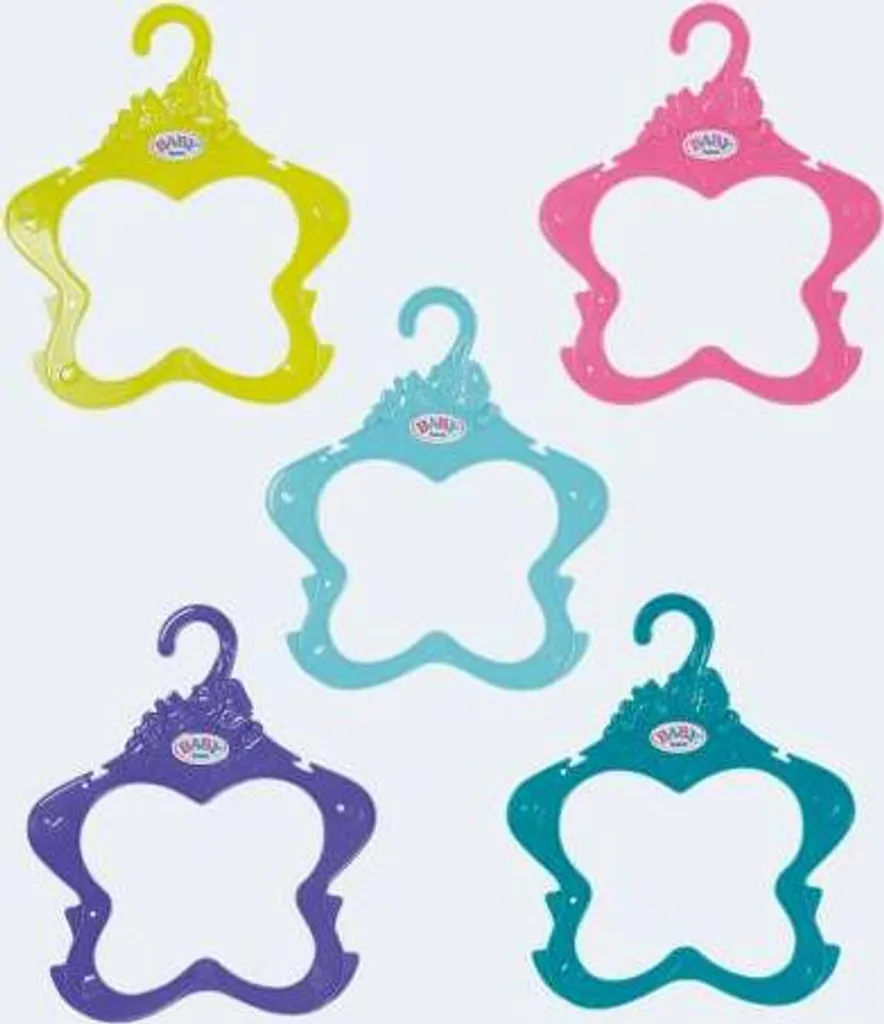 Zapf Creation Baby Born Farbenfrohe Kleiderbügel 5er Pack 43cm – Bild 7
