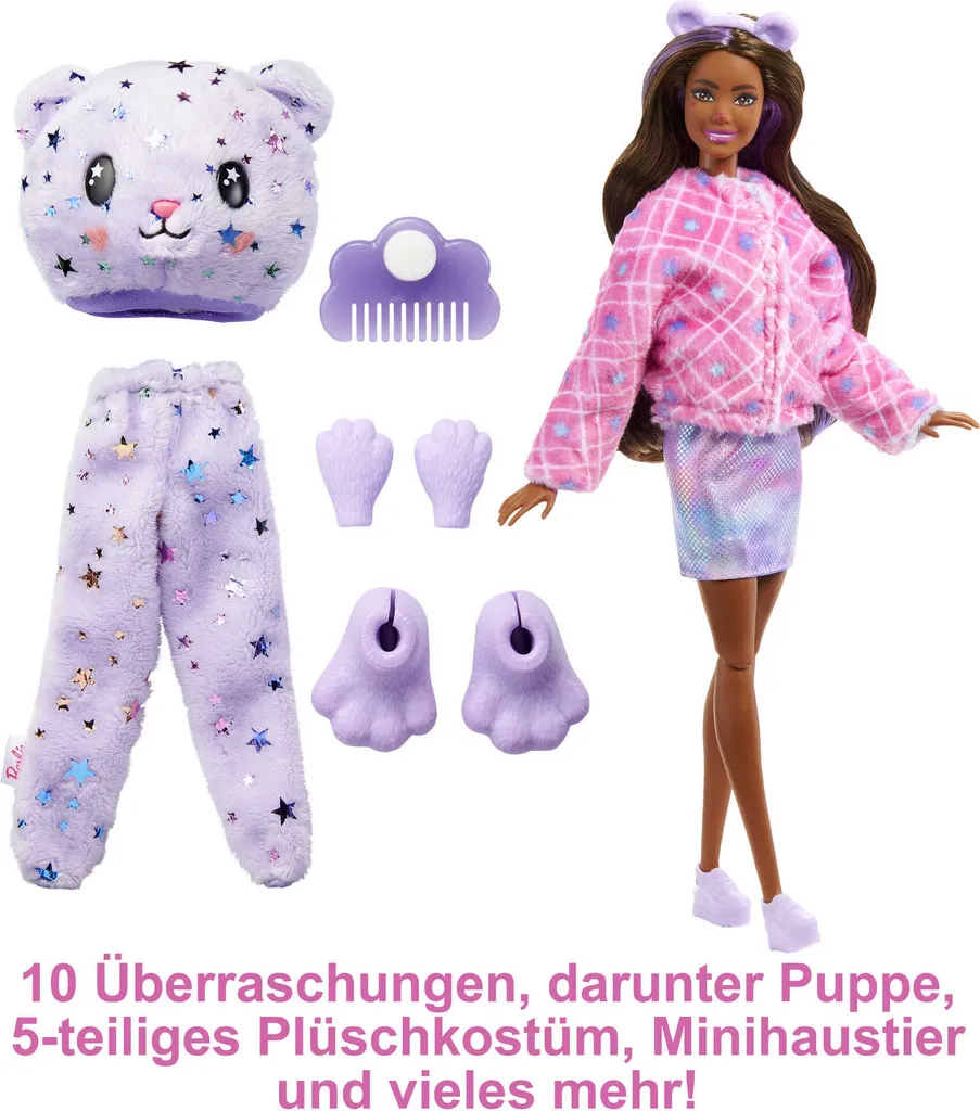 Barbie Cutie Reveal Traumland Fantasie Serie Puppe - Teddy – Bild 4