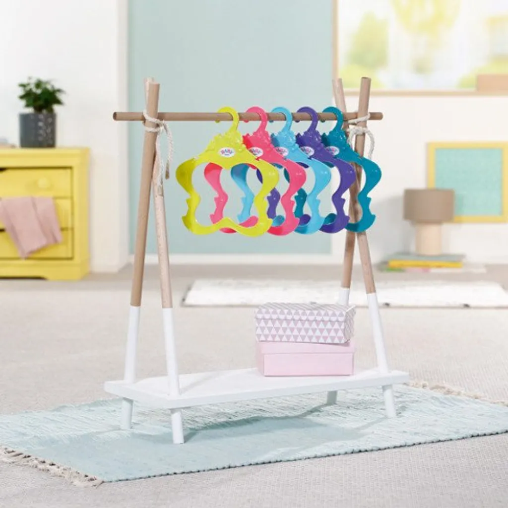 Zapf Creation Baby Born Farbenfrohe Kleiderbügel 5er Pack 43cm – Bild 10