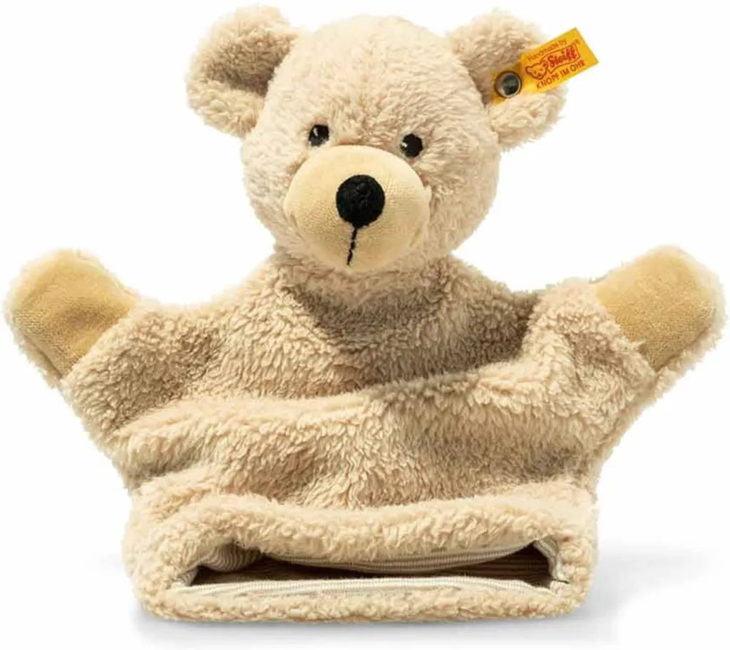 Steiff 242007 Handpuppe Fynn, Plüsch, 24 Cm, Beige
