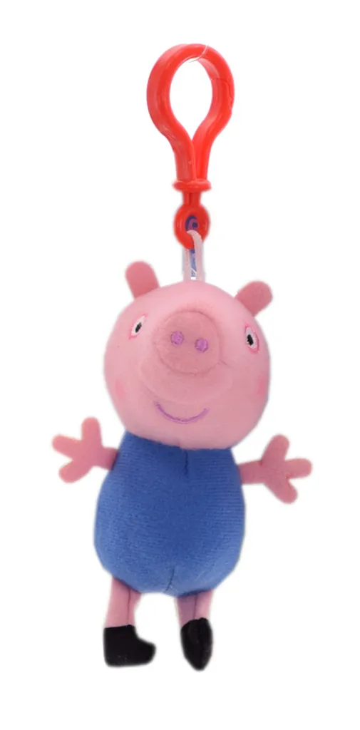 JAZWARES Peppa Wutz Plüschanhänger (12cm), Charakter :Peppa – Bild 2